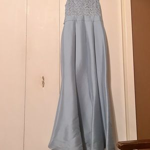 Embellished Baby Blue Evening Dress